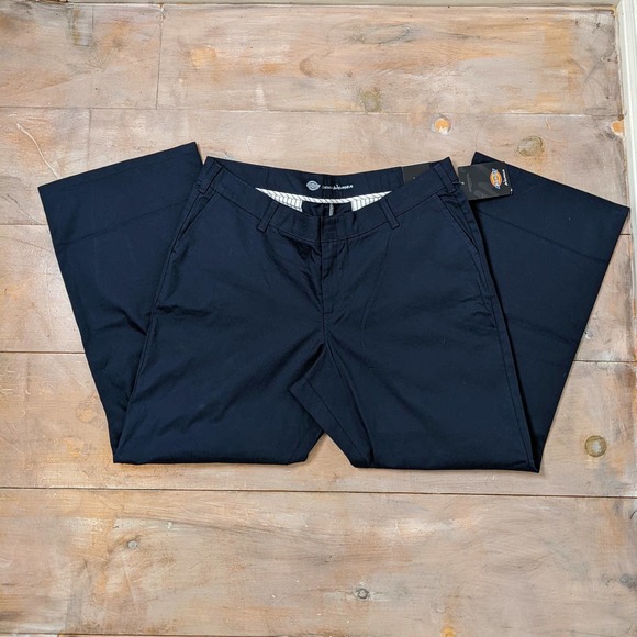 Dickies Women's Navy Flex Twill Pant Slim Fit Boot Cut Size 20R NWT - Picture 1 of 6